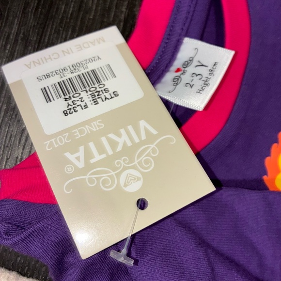 2t-3t Toddler Kids Girl Set of 13 pieces lot jeans, tops, pajamas, jacket - Picture 9 of 15